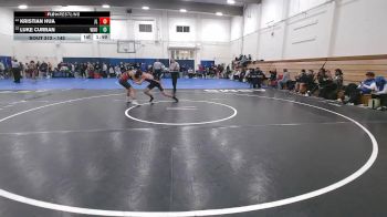 142 lbs Champ. Round 2 - Kristian Hua, James Logan vs Luke Curran, Woodside