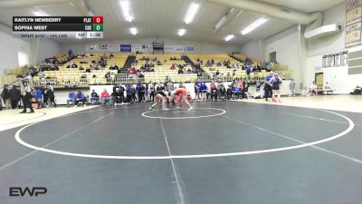 125 lbs 3rd Place - Kaitlyn Newberry, Platte County vs Sophia West, Collinsville HS Girls