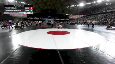 Boys 2A 157 lbs Quarterfinal - Joseph Davis, Marysville Pilchuck vs Mekhi Richardson, Tumwater