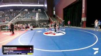 57 lbs 3rd Place Match - Paislee Barton, Riverton USA Wrestling vs Mandi Mele, Bridger Valley Bruins Wrestling