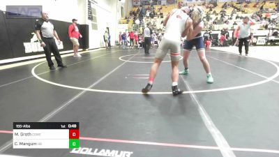 155-A lbs Semifinal - Mason Groth, Coweta JH vs Conner Mangum, Har-Ber High School