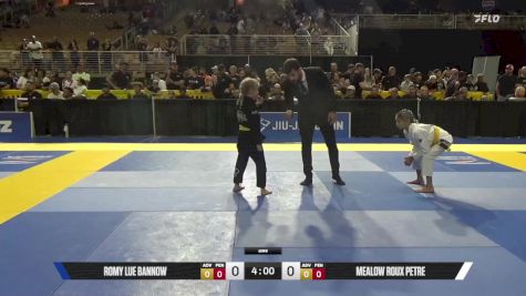 Mealow Roux Petre vs Romy Lue Bannow 2025 Pan Kids Jiu-Jitsu IBJJF Championship
