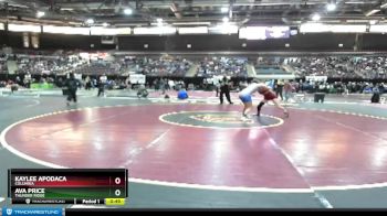 132 lbs Cons. Round 6 - Ava Price, Thunder Ridge vs Kaylee Apodaca, Columbia