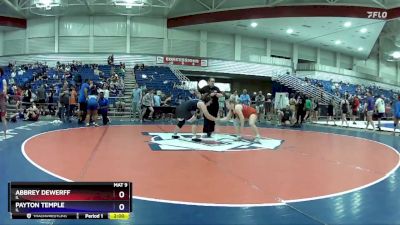 170 lbs Round 3 - Abbrey Dewerff, IL vs Payton Temple, IL