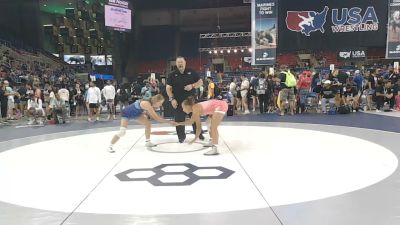 140 lbs Cons. Rd Of 64 - Taniah Borney, Minnesota vs Olivia Vickers, Missouri