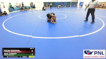 121 B Round 3 - Rene Cordero, Poway Wrestling vs Kolvin Thompson, Sanderson Wrestling Academy