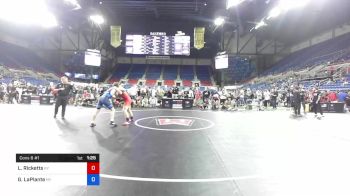 160 lbs Cons 8 #1 - Lucas Ricketts, Kentucky vs Griff LaPlante, New York