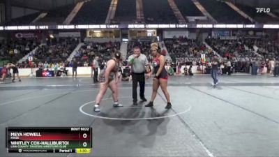 235 lbs Semifinal - Meya Howell, Maize vs Whitley Cox-Halliburton, Linn County Twisters Wrestling Club