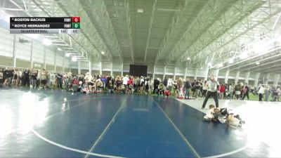 105 lbs Quarterfinal - Boston Backus, Champions Wrestling Club vs Royce Hernandez, Sanderson Wrestling Academy