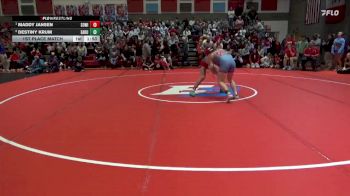 135 lbs 1st Place Match - Maddy Jansen, South Winneshiek vs Destiny Krum, East Buchanan