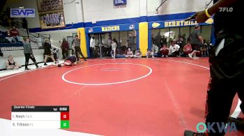 110 lbs Quarterfinal - Isaiah Nash, Tulsa North Mabee Stampede vs Evelyn Tillison, Ft. Gibson Takedown Club