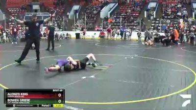69 lbs Cons. Round 3 - Alonzo King, South Haven WC vs Bowen Griese, U.P. Power Wrestling