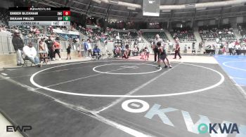 83 lbs Consi Of 4 - Ember Bloxham, Salina Wrestling Club vs Dejuan Fields, Tulsa Blue T Panthers