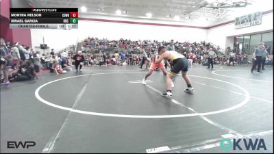 120 lbs Quarterfinal - Montra Nelson, Cowboy Wrestling Club vs Israel Garcia, OKC Saints Wrestling