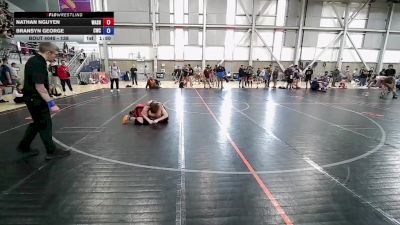 138 lbs Champ. Round 1 - Nathan Nguyen, Washington vs Bransyn George, Camas Wrestling Club