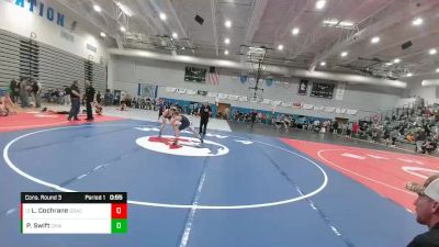 125 lbs Cons. Round 3 - Levi Cochrane, Greybull Basin Athletic Club vs Peyton Swift, Camel Kids Wrestling