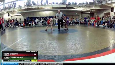 86 lbs Cons. Round 2 - Issac Sheldon, Indiana vs Christopher McGee, Indiana