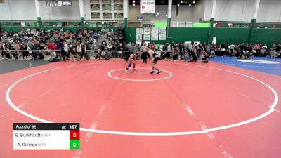 132 lbs Round Of 32 - Benjamin Burkhardt, Wantagh vs Aidan Gillings, Newfane