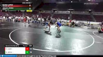 W-164 lbs Semis & 3rd Wb (16 Team) - Grace Johns, Kansas vs Elyna Lopez, Arizona