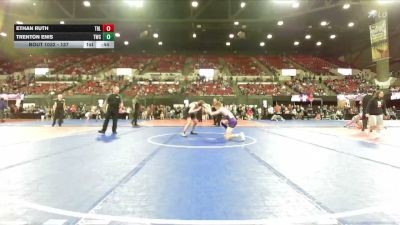 137 lbs Cons. Round 4 - Ethan Ruth, Team Real Life vs Trenton Enis, Thermopolis Wrestling Club