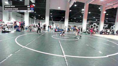 55 lbs Cons. Round 4 - Aaron Meza, Monster Garage Wrestling vs Brandon Cynar, Caliber Wrestling Academy