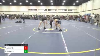 132 lbs Prelims - Avery Leonard, NY vs Trenton Campos, VA