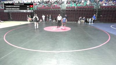 130 lbs Quarterfinal - Jourdyn Mootry, Hilton Head vs Gracie Beaulieu, River Bluff