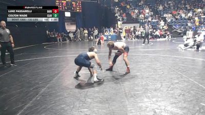 133 lbs Consi Of 16 #1 - Luke Passarelli, Davidson vs Colton Wade, Clarion