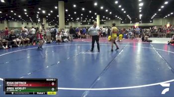 120 lbs Round 2 (4 Team) - Ryan Dietrick, Young Guns- Nashville vs Greg Worley, EL Libres WC