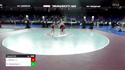 132 lbs Round Of 64 - Lukas Abreu, Burlington vs Davi DosSantos, Arlington