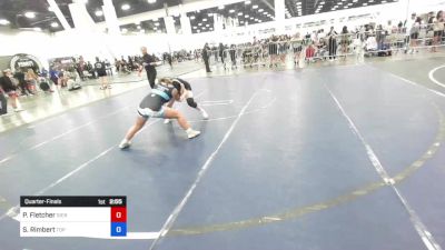 136 lbs Quarterfinal - Paige Fletcher, Sierra Sabers vs Sophia Rimbert, Top Rank
