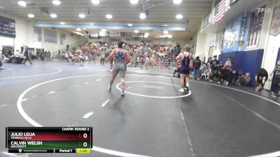 175 lbs Champ. Round 2 - Julio Leija, Trabuco Hills vs Calvin Welsh, University