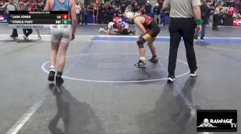 120 lbs 1st Place Match - Liam Jones, Labette vs Steele Fury, WWC