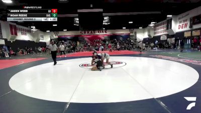 120 lbs Champ. Round 2 - Noah Reese, San Clemente vs Jaiden Webb, Great Oak