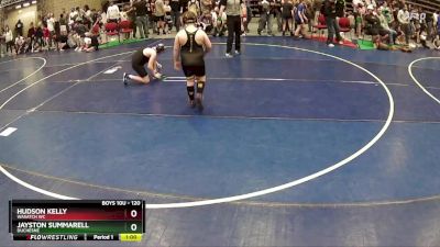 120 lbs Round 2 - Hudson Kelly, Wasatch WC vs Jayston Summarell, Duchesne