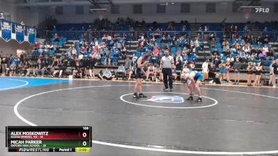 106 lbs Semis & 1st Wb (8 Team) - Micah Parker, Oxford High School vs Alex Moskowitz, Ocean Springs, MS