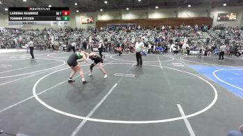 130 lbs Rr Rnd 1 - LaReina Ramirez, No Team vs Tommie Fitzer, Fallon Country Boyz