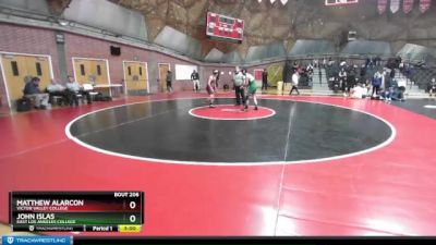 133 lbs 9th Place Match - Matthew Alarcon, Victor Valley College vs John Islas, East Los Angeles College