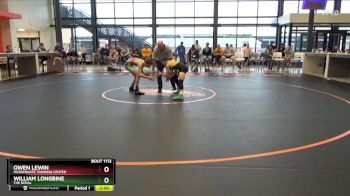 J-12 lbs Semifinal - William Longbine, The Royal vs Owen Lewin, McDominate Training Center