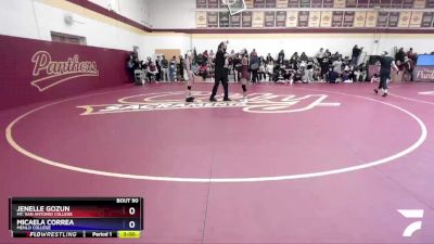 110 lbs Quarterfinal - Jenelle Gozun, Mt. San Antonio College vs Micaela Correa, Menlo College