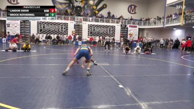 121 lbs Semifinal - Landon Sidun, Norwin vs Brock Rothermel, Line Mountain