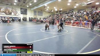 132 lbs Champ. Round 2 - Vinnie Dipippo, Mission Viejo vs Matthew Pinon, Newport Harbor