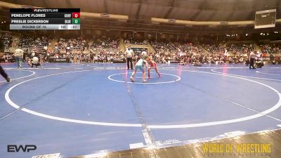 55 lbs Round Of 16 - Penelope Flores, Cory Clark Wrestling vs Preslie Dickerson, Blue Devil Wrestling