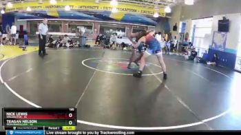 195 lbs Round 4 (8 Team) - Teagan Nelson, Team Barracuda vs Nick Lewis, Wellington