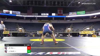 165 lbs Final - David Cox, Liberty University vs Joe Scott, Liberty University