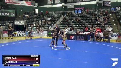 56 lbs Cons. Semi - Jebsen Bahl, WI vs Mack Miller, SC