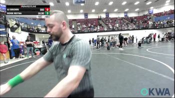 61 lbs Rr Rnd 2 - Aj Brown, Choctaw Ironman Youth Wrestling vs Rose Reyna, Carl Albert