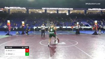 220 lbs Quarterfinal - Sandro Bruni, Brookline vs Zeb Winot, St. Johnsbury