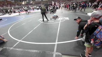 74 lbs Consi Of 4 - Gage Miller, Pueblo West Storm vs Connor Enquist, Black Fox Wrestling Academy