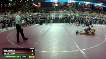 170 lbs Quarterfinal - Mia Johnson, Fort Pierce Central vs Grace Leota, Hernando